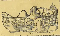 An illustration from Quadrans Apiani astronomicus et iam recens inuentus et nunc primum editus. : Huic adiuncta sunt [et] alia intrumenta obseruatoria perinde noua . (1532)