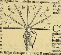 An illustration from Quadrans Apiani astronomicus et iam recens inuentus et nunc primum editus. : Huic adiuncta sunt [et] alia intrumenta obseruatoria perinde noua . (1532)