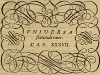 An illustration from Quaestiones definitae ex triplici philosophia : rationali, naturali, morali : in Parmensi Academia publicè triduum disputae (1613)
