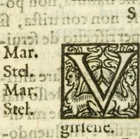 An illustration from Quattro commedie del divino Pietro Aretino. : Cioè Il marescalco; La cortigiana; La talanta; L'hipocrito, novellamente ritornate, per mezzo della stampa, a luce, a richiesta de conoscitori del lor valore (1588)