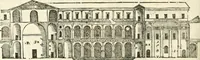 An illustration from I quattro libri dell'architettura di Andrea Palladio : ne' quali, dopò vn breue trattato de' cinque ordini, & di quelli auertimenti, che sono più necesarij nel fabricare : si tratta delle case private, delle vie, de i ponti, delle piazze, de i xisti, & de'tempij (1616)