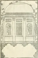 An illustration from I quattro libri dell'architettura di Andrea Palladio : ne' quali, dopò vn breue trattato de' cinque ordini, & di quelli auertimenti, che sono più necesarij nel fabricare : si tratta delle case private, delle vie, de i ponti, delle piazze, de i xisti, & de'tempij (1616)