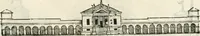 An illustration from I quattro libri dell'architettura di Andrea Palladio : ne' quali, dopò vn breue trattato de' cinque ordini, & di quelli auertimenti, che sono più necesarij nel fabricare : si tratta delle case private, delle vie, de i ponti, delle piazze, de i xisti, & de'tempij (1616)