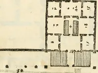 An illustration from I quattro libri dell'architettura di Andrea Palladio : ne' quali, dopò vn breue trattato de' cinque ordini, & di quelli auertimenti, che sono più necesarij nel fabricare : si tratta delle case private, delle vie, de i ponti, delle piazze, de i xisti, & de'tempij (1616)