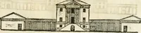 An illustration from I quattro libri dell'architettura di Andrea Palladio : ne' quali, dopò vn breue trattato de' cinque ordini, & di quelli auertimenti, che sono più necesarij nel fabricare : si tratta delle case private, delle vie, de i ponti, delle piazze, de i xisti, & de'tempij (1616)