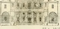 An illustration from I quattro libri dell'architettura di Andrea Palladio : ne' quali, dopò vn breue trattato de' cinque ordini, & di quelli auertimenti, che sono più necesarij nel fabricare : si tratta delle case private, delle vie, de i ponti, delle piazze, de i xisti, & de'tempij (1616)