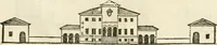 An illustration from I quattro libri dell'architettura di Andrea Palladio : ne' quali, dopò vn breue trattato de' cinque ordini, & di quelli auertimenti, che sono più necesarij nel fabricare : si tratta delle case private, delle vie, de i ponti, delle piazze, de i xisti, & de'tempij (1616)