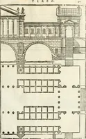 An illustration from I quattro libri dell'architettura di Andrea Palladio : ne' quali, dopò vn breue trattato de' cinque ordini, & di quelli auertimenti, che sono più necesarij nel fabricare : si tratta delle case private, delle vie, de i ponti, delle piazze, de i xisti, & de'tempij (1616)