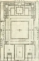 An illustration from I quattro libri dell'architettura di Andrea Palladio : ne' quali, dopò vn breue trattato de' cinque ordini, & di quelli auertimenti, che sono più necesarij nel fabricare : si tratta delle case private, delle vie, de i ponti, delle piazze, de i xisti, & de'tempij (1616)