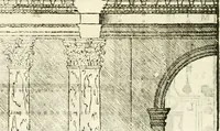 An illustration from I quattro libri dell'architettura di Andrea Palladio : ne' quali, dopò vn breue trattato de' cinque ordini, & di quelli auertimenti, che sono più necesarij nel fabricare : si tratta delle case private, delle vie, de i ponti, delle piazze, de i xisti, & de'tempij (1616)