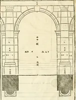 An illustration from I quattro libri dell'architettura di Andrea Palladio : ne' quali, dopò vn breue trattato de' cinque ordini, & di quelli auertimenti, che sono più necesarij nel fabricare : si tratta delle case private, delle vie, de i ponti, delle piazze, de i xisti, & de'tempij (1616)