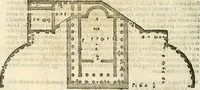 An illustration from I quattro libri dell'architettura di Andrea Palladio : ne' quali, dopò vn breue trattato de' cinque ordini, & di quelli auertimenti, che sono più necesarij nel fabricare : si tratta delle case private, delle vie, de i ponti, delle piazze, de i xisti, & de'tempij (1616)