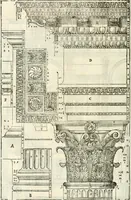An illustration from I quattro libri dell'architettura di Andrea Palladio : ne' quali, dopò vn breue trattato de' cinque ordini, & di quelli auertimenti, che sono più necesarij nel fabricare : si tratta delle case private, delle vie, de i ponti, delle piazze, de i xisti, & de'tempij (1616)