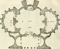 An illustration from I quattro libri dell'architettura di Andrea Palladio : ne' quali, dopò vn breue trattato de' cinque ordini, & di quelli auertimenti, che sono più necesarij nel fabricare : si tratta delle case private, delle vie, de i ponti, delle piazze, de i xisti, & de'tempij (1616)