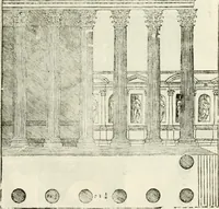 An illustration from I quattro libri dell'architettura di Andrea Palladio : ne' quali, dopò vn breue trattato de' cinque ordini, & di quelli auertimenti, che sono più necesarij nel fabricare : si tratta delle case private, delle vie, de i ponti, delle piazze, de i xisti, & de'tempij (1616)