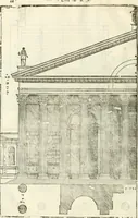 An illustration from I quattro libri dell'architettura di Andrea Palladio : ne' quali, dopò vn breue trattato de' cinque ordini, & di quelli auertimenti, che sono più necesarij nel fabricare : si tratta delle case private, delle vie, de i ponti, delle piazze, de i xisti, & de'tempij (1616)