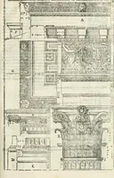 An illustration from I quattro libri dell'architettura di Andrea Palladio : ne' quali, dopò vn breue trattato de' cinque ordini, & di quelli auertimenti, che sono più necesarij nel fabricare : si tratta delle case private, delle vie, de i ponti, delle piazze, de i xisti, & de'tempij (1616)
