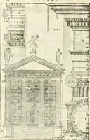 An illustration from I quattro libri dell'architettura di Andrea Palladio : ne' quali, dopò vn breue trattato de' cinque ordini, & di quelli auertimenti, che sono più necesarij nel fabricare : si tratta delle case private, delle vie, de i ponti, delle piazze, de i xisti, & de'tempij (1616)