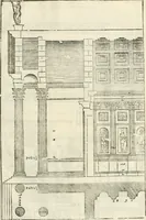 An illustration from I quattro libri dell'architettura di Andrea Palladio : ne' quali, dopò vn breue trattato de' cinque ordini, & di quelli auertimenti, che sono più necesarij nel fabricare : si tratta delle case private, delle vie, de i ponti, delle piazze, de i xisti, & de'tempij (1616)