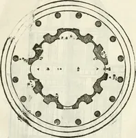 An illustration from I quattro libri dell'architettura di Andrea Palladio : ne' quali, dopò vn breue trattato de' cinque ordini, & di quelli auertimenti, che sono più necesarij nel fabricare : si tratta delle case private, delle vie, de i ponti, delle piazze, de i xisti, & de'tempij (1616)