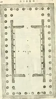 An illustration from I quattro libri dell'architettura di Andrea Palladio : ne' quali, dopò vn breue trattato de' cinque ordini, & di quelli auertimenti, che sono più necesarij nel fabricare : si tratta delle case private, delle vie, de i ponti, delle piazze, de i xisti, & de'tempij (1616)