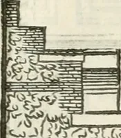 An illustration from I quattro libri dell'architettura di Andrea Palladio : ne' quali, dopò vn breue trattato de' cinque ordini, & di quelli auertimenti, che sono più necesarij nel fabricare : si tratta delle case private, delle vie, de i ponti, delle piazze, de i xisti, & de'tempij (1616)