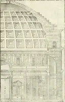 An illustration from I quattro libri dell'architettura di Andrea Palladio : ne' quali, dopò vn breue trattato de' cinque ordini, & di quelli auertimenti, che sono più necesarij nel fabricare : si tratta delle case private, delle vie, de i ponti, delle piazze, de i xisti, & de'tempij (1616)