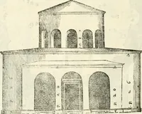 An illustration from I quattro libri dell'architettura di Andrea Palladio : ne' quali, dopò vn breue trattato de' cinque ordini, & di quelli auertimenti, che sono più necesarij nel fabricare : si tratta delle case private, delle vie, de i ponti, delle piazze, de i xisti, & de'tempij (1616)