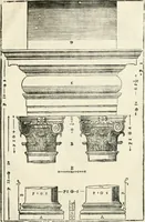 An illustration from I quattro libri dell'architettura di Andrea Palladio : ne' quali, dopò vn breue trattato de' cinque ordini, & di quelli auertimenti, che sono più necesarij nel fabricare : si tratta delle case private, delle vie, de i ponti, delle piazze, de i xisti, & de'tempij (1616)