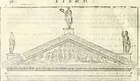 An illustration from I quattro libri dell'architettura di Andrea Palladio : ne' quali, dopò vn breue trattato de' cinque ordini, & di quelli auertimenti, che sono più necesarij nel fabricare : si tratta delle case private, delle vie, de i ponti, delle piazze, de i xisti, & de'tempij (1616)