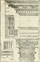 An illustration from I quattro libri dell'architettura di Andrea Palladio : ne' quali, dopò vn breue trattato de' cinque ordini, & di quelli auertimenti, che sono più necesarij nel fabricare : si tratta delle case private, delle vie, de i ponti, delle piazze, de i xisti, & de'tempij (1616)
