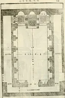 An illustration from I quattro libri dell'architettura di Andrea Palladio : ne' quali, dopò vn breue trattato de' cinque ordini, & di quelli auertimenti, che sono più necesarij nel fabricare : si tratta delle case private, delle vie, de i ponti, delle piazze, de i xisti, & de'tempij (1616)