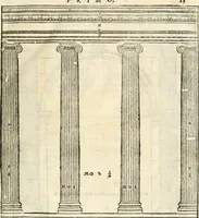 An illustration from I quattro libri dell'architettura di Andrea Palladio : ne' quali, dopò vn breue trattato de' cinque ordini, & di quelli auertimenti, che sono più necesarij nel fabricare : si tratta delle case private, delle vie, de i ponti, delle piazze, de i xisti, & de'tempij (1616)