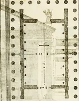 An illustration from I quattro libri dell'architettura di Andrea Palladio : ne' quali, dopò vn breue trattato de' cinque ordini, & di quelli auertimenti, che sono più necesarij nel fabricare : si tratta delle case private, delle vie, de i ponti, delle piazze, de i xisti, & de'tempij (1616)