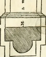 An illustration from I quattro libri dell'architettura di Andrea Palladio : ne' quali, dopò vn breue trattato de' cinque ordini, & di quelli auertimenti, che sono più necesarij nel fabricare : si tratta delle case private, delle vie, de i ponti, delle piazze, de i xisti, & de'tempij (1616)