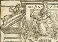 An illustration from I quattro libri dell'architettura di Andrea Palladio : ne' quali, dopò vn breue trattato de' cinque ordini, & di quelli auertimenti, che sono più necesarij nel fabricare : si tratta delle case private, delle vie, de i ponti, delle piazze, de i xisti, & de'tempij (1616)