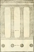An illustration from I quattro libri dell'architettura di Andrea Palladio : ne' quali, dopò vn breue trattato de' cinque ordini, & di quelli auertimenti, che sono più necesarij nel fabricare : si tratta delle case private, delle vie, de i ponti, delle piazze, de i xisti, & de'tempij (1616)