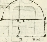An illustration from I quattro libri dell'architettura di Andrea Palladio : ne' quali, dopò vn breue trattato de' cinque ordini, & di quelli auertimenti, che sono più necesarij nel fabricare : si tratta delle case private, delle vie, de i ponti, delle piazze, de i xisti, & de'tempij (1616)