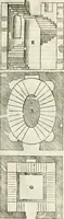 An illustration from I quattro libri dell'architettura di Andrea Palladio : ne' quali, dopò vn breue trattato de' cinque ordini, & di quelli auertimenti, che sono più necesarij nel fabricare : si tratta delle case private, delle vie, de i ponti, delle piazze, de i xisti, & de'tempij (1616)