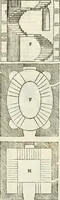 An illustration from I quattro libri dell'architettura di Andrea Palladio : ne' quali, dopò vn breue trattato de' cinque ordini, & di quelli auertimenti, che sono più necesarij nel fabricare : si tratta delle case private, delle vie, de i ponti, delle piazze, de i xisti, & de'tempij (1616)
