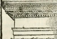 An illustration from I quattro libri dell'architettura di Andrea Palladio : ne' quali, dopò vn breue trattato de' cinque ordini, & di quelli auertimenti, che sono più necesarij nel fabricare : si tratta delle case private, delle vie, de i ponti, delle piazze, de i xisti, & de'tempij (1616)