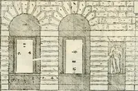 An illustration from I quattro libri dell'architettura di Andrea Palladio : ne' quali, dopò vn breue trattato de' cinque ordini, & di quelli auertimenti, che sono più necesarij nel fabricare : si tratta delle case private, delle vie, de i ponti, delle piazze, de i xisti, & de'tempij (1616)