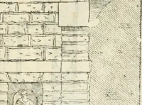 An illustration from I quattro libri dell'architettura di Andrea Palladio : ne' quali, dopò vn breue trattato de' cinque ordini, & di quelli auertimenti, che sono più necesarij nel fabricare : si tratta delle case private, delle vie, de i ponti, delle piazze, de i xisti, & de'tempij (1616)