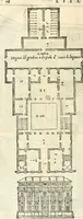 An illustration from I quattro libri dell'architettura di Andrea Palladio : ne' quali, dopò vn breue trattato de' cinque ordini, & di quelli auertimenti, che sono più necesarij nel fabricare : si tratta delle case private, delle vie, de i ponti, delle piazze, de i xisti, & de'tempij (1616)
