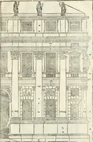 An illustration from I quattro libri dell'architettura di Andrea Palladio : ne' quali, dopò vn breue trattato de' cinque ordini, & di quelli auertimenti, che sono più necesarij nel fabricare : si tratta delle case private, delle vie, de i ponti, delle piazze, de i xisti, & de'tempij (1616)