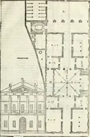 An illustration from I quattro libri dell'architettura di Andrea Palladio : ne' quali, dopò vn breue trattato de' cinque ordini, & di quelli auertimenti, che sono più necesarij nel fabricare : si tratta delle case private, delle vie, de i ponti, delle piazze, de i xisti, & de'tempij (1616)
