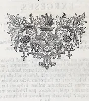 An illustration from Quinquagena symbolorum heroica, in praecipua capita et dogmata S. regulae sanctissimi monachorum patris et legislatoris Benedicti, omnium justorum spiritu pleni : ad recolligendum animum horis succisivis concepta, et exegesibus brevibus metrico-prosaicis asceticis illustrata (1741)
