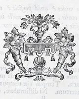 An illustration from Quinquagena symbolorum heroica, in praecipua capita et dogmata S. regulae sanctissimi monachorum patris et legislatoris Benedicti, omnium justorum spiritu pleni : ad recolligendum animum horis succisivis concepta, et exegesibus brevibus metrico-prosaicis asceticis illustrata (1741)
