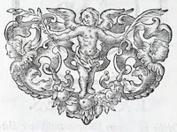 An illustration from Quinquagena symbolorum heroica, in praecipua capita et dogmata S. regulae sanctissimi monachorum patris et legislatoris Benedicti, omnium justorum spiritu pleni : ad recolligendum animum horis succisivis concepta, et exegesibus brevibus metrico-prosaicis asceticis illustrata (1741)