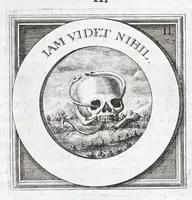 An illustration from Quinquagena symbolorum heroica, in praecipua capita et dogmata S. regulae sanctissimi monachorum patris et legislatoris Benedicti, omnium justorum spiritu pleni : ad recolligendum animum horis succisivis concepta, et exegesibus brevibus metrico-prosaicis asceticis illustrata (1741)